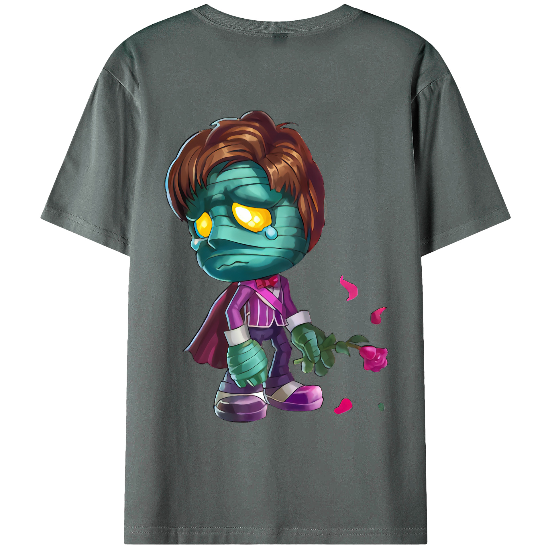 （画像用） リーグ・オブ・レジェンド League of Legends LOL 綿100％ メンズ半袖Tシャツ（バックプリント） 通気性